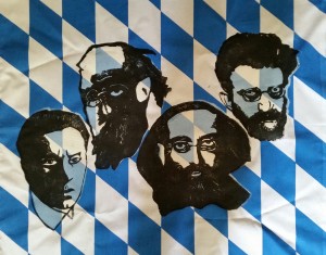 Klicken zum Vergrößern Ernst Toller, Kurt Eisner, Gustav Landauer und Erich Mühsam.