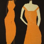 two women orange